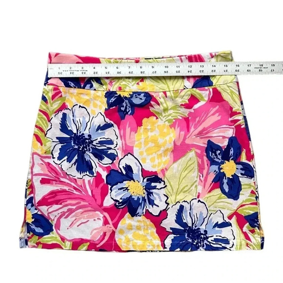 RAFAELLA Cosmo Pink Tropical Floral Comfort Skort sz Medium Elastic Waist Sport - Picture 5 of 9